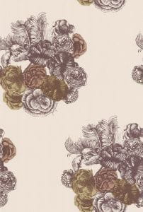английские флизелиновые полностью обои капучино в комнату Cole Son Fornasetti 77/3009 На фото английские флизелиновые полностью обои капучино в комнату Cole Son Fornasetti 77/3009