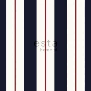 голландские дорогие бумажные обои белые с полосой Esta Home Stripes XL 116501 На фото голландские дорогие бумажные обои белые с полосой Esta Home Stripes XL 116501