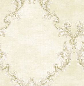 премиум бумажные обои белые в комнату Seabrook с орнаментом Damask Folio DF31009 На фото премиум бумажные обои белые в комнату Seabrook с орнаментом Damask Folio DF31009