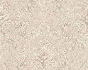 немецкие премиум обои капучино с орнаментом AS-Creation Versace 96215-2 На фото немецкие премиум обои капучино с орнаментом AS-Creation Versace 96215-2