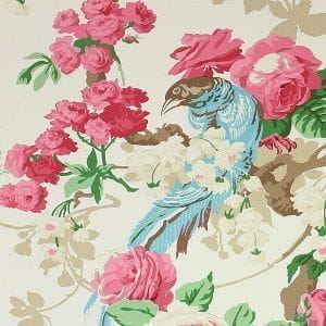 голландские премиум виниловые обои бежевые в гостиную с цветами  Esta Home Bloomingdale 326151 На фото голландские премиум виниловые обои бежевые в гостиную с цветами  Esta Home Bloomingdale 326151