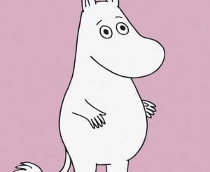 финские обои детские Sandudd с абстракцией в скандинавском стиле Moomin 5181-2 На фото финские обои детские Sandudd с абстракцией в скандинавском стиле Moomin 5181-2