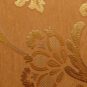 текстильные обои коричневые в комнату с орнаментом Sangiorgio Ginevra M389-206 На фото текстильные обои коричневые в комнату с орнаментом Sangiorgio Ginevra M389-206