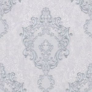 российские обои серые в гостиную Euro Decor с орнаментом Medaillon 7155-11 На фото российские обои серые в гостиную Euro Decor с орнаментом Medaillon 7155-11