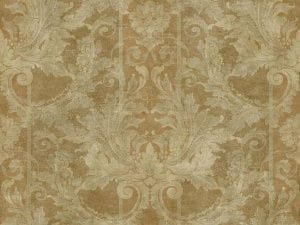 американские дорогие бумажные обои коричневые в комнату с дамаском York Gold Leaf GF0788 На фото американские дорогие бумажные обои коричневые в комнату с дамаском York Gold Leaf GF0788