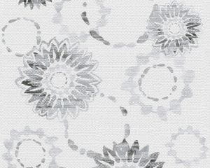 бумажные обои черные в комнату AS-Creation с цветами  Esprit 95829-1 На фото бумажные обои черные в комнату AS-Creation с цветами  Esprit 95829-1
