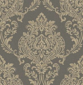 английские виниловые обои на флизелиновой основе черные в комнату Fine Decor Maison 2665-22015 На фото английские виниловые обои на флизелиновой основе черные в комнату Fine Decor Maison 2665-22015