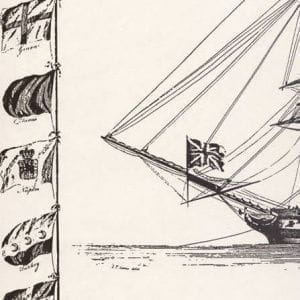 английские премиум обои бежевые в комнату морские Lewis&Wood Classic Wallpapers Maritime-Softblack-Wpcw55 На фото английские премиум обои бежевые в комнату морские Lewis&Wood Classic Wallpapers Maritime-Softblack-Wpcw55