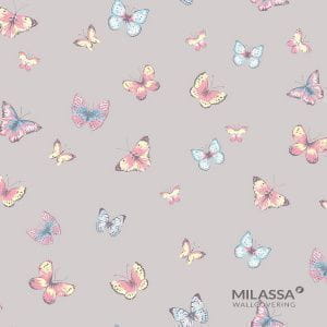 обои фиолетовые детские с абстракцией Milassa Twins 4 011 На фото обои фиолетовые детские с абстракцией Milassa Twins 4 011