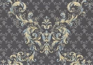 флизелиновые обои черные в комнату Euro Decor Франсуаза 7023-22 На фото флизелиновые обои черные в комнату Euro Decor Франсуаза 7023-22
