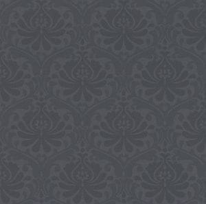 немецкие дорогие виниловые обои черные в комнату с вензелями Rasch Freja 897609 На фото немецкие дорогие виниловые обои черные в комнату с вензелями Rasch Freja 897609