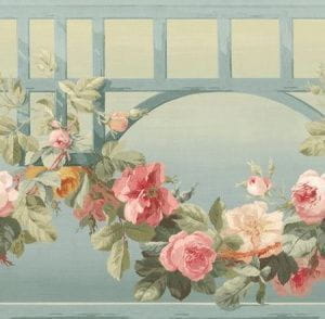 премиум флизелиновые полностью обои Wallquest вставка English Rose EN11052B На фото премиум флизелиновые полностью обои Wallquest вставка English Rose EN11052B