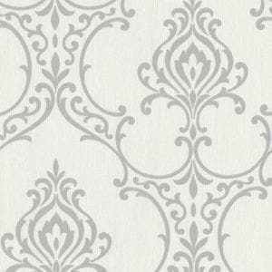 флизелиновые полностью обои черные Fine Decor с орнаментом Buckingham 495-69020 На фото флизелиновые полностью обои черные Fine Decor с орнаментом Buckingham 495-69020