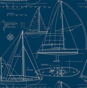обои в коридор KT-Exclusive с абстракцией Yacht Club YC61312 На фото обои в коридор KT-Exclusive с абстракцией Yacht Club YC61312