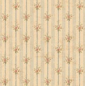 американские бумажные обои коричневые в спальню KT-Exclusive с полосой Antique Chic AC41107 На фото американские бумажные обои коричневые в спальню KT-Exclusive с полосой Antique Chic AC41107