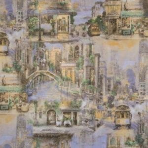 российские недорогие обои капучино с картами и городами Палитра Vog Collection 90011-86 На фото российские недорогие обои капучино с картами и городами Палитра Vog Collection 90011-86