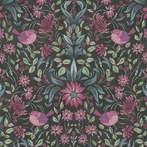 немецкие обои венге AS-Creation с цветами  Maison Charme 39075-1 На фото немецкие обои венге AS-Creation с цветами  Maison Charme 39075-1