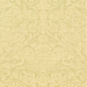 американские бумажные обои желтые Thibaut с орнаментом Damask Resource 839-T-7648 На фото американские бумажные обои желтые Thibaut с орнаментом Damask Resource 839-T-7648