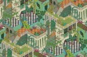 элитные обои в гостиную Cole Son стиле жуи The Contemporary Collection 105-4017 На фото элитные обои в гостиную Cole Son стиле жуи The Contemporary Collection 105-4017