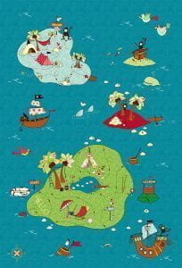 шведские элитные обои синие в комнату с картами и городами Mr Perswall Hide and Seek P121301-4 На фото шведские элитные обои синие в комнату с картами и городами Mr Perswall Hide and Seek P121301-4