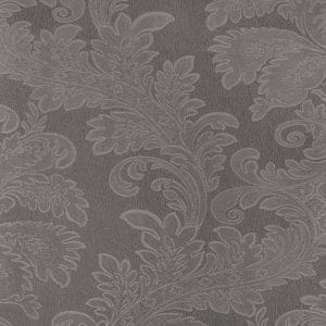 немецкие виниловые обои серые в спальню с орнаментом Rasch Wallsilk 200102 На фото немецкие виниловые обои серые в спальню с орнаментом Rasch Wallsilk 200102