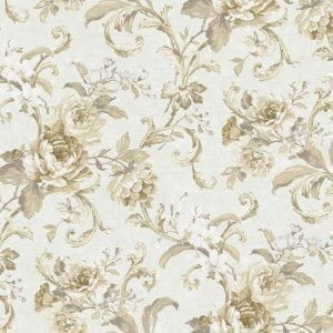 американские бумажные обои капучино York с цветами  Luminous Lavender ED3201 На фото американские бумажные обои капучино York с цветами  Luminous Lavender ED3201