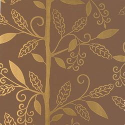 обои коричневые в комнату Thibaut с цветами  арт-деко Filigree 839-T-2041 На фото обои коричневые в комнату Thibaut с цветами  арт-деко Filigree 839-T-2041