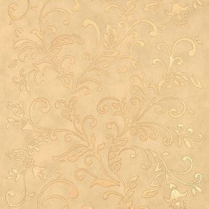 бумажные обои бежевые Thibaut с орнаментом Artisan 839-T-706 На фото бумажные обои бежевые Thibaut с орнаментом Artisan 839-T-706