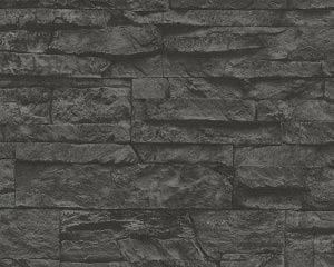немецкие дешевые виниловые обои черные для кухни AS-Creation Black White 3 707123 На фото немецкие дешевые виниловые обои черные для кухни AS-Creation Black White 3 707123