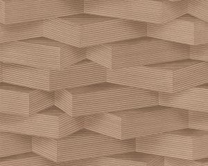 немецкие обои коричневые в комнату 3д эффект стиле хай-тек AS-Creation Move Your Wall 96000-1 На фото немецкие обои коричневые в комнату 3д эффект стиле хай-тек AS-Creation Move Your Wall 96000-1