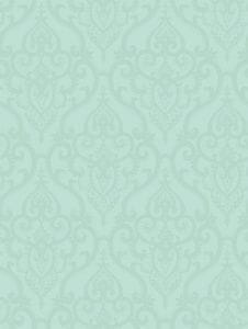 флизелиновые полностью обои бирюзовые в комнату с орнаментом KT-Exclusive Lennox Hill HK82012 На фото флизелиновые полностью обои бирюзовые в комнату с орнаментом KT-Exclusive Lennox Hill HK82012