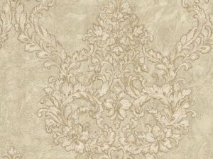 итальянские дорогие обои капучино Fipar с дамаском Favorita R1909 На фото итальянские дорогие обои капучино Fipar с дамаском Favorita R1909