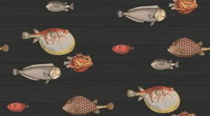 обои венге в комнату Cole Son с абстракцией Fornasetti 97/10048 На фото обои венге в комнату Cole Son с абстракцией Fornasetti 97/10048