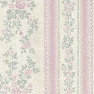 дешевые обои белые с цветами  Rasch Milady 650219 На фото дешевые обои белые с цветами  Rasch Milady 650219