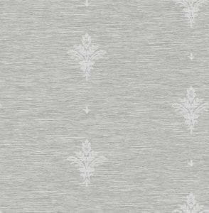 американские бумажные обои серые Decor Deluxe Baroque 0140 На фото американские бумажные обои серые Decor Deluxe Baroque 0140