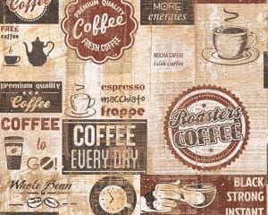немецкие дешевые бумажные обои с текстом AS-Creation Simply Decor 33480-2 На фото немецкие дешевые бумажные обои с текстом AS-Creation Simply Decor 33480-2