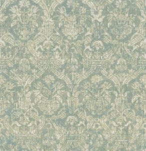 флизелиновые полностью обои бирюзовые в комнату с орнаментом Fine Decor Empress FD21752 На фото флизелиновые полностью обои бирюзовые в комнату с орнаментом Fine Decor Empress FD21752