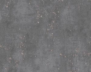 немецкие виниловые обои черные в коридор «под штукатурку» AS-Creation Titanium 38195-1 На фото немецкие виниловые обои черные в коридор «под штукатурку» AS-Creation Titanium 38195-1