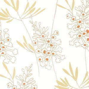 обои в комнату Clarke&Clarke с цветами  английской стиле Wild Garden W0046-04 На фото обои в комнату Clarke&Clarke с цветами  английской стиле Wild Garden W0046-04