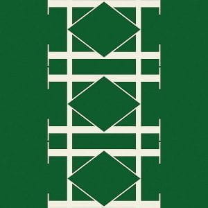элитные обои зеленые в комнату Tres Tintas с полосой стиле «модерн» Bodoni VH4-A4 На фото элитные обои зеленые в комнату Tres Tintas с полосой стиле «модерн» Bodoni VH4-A4