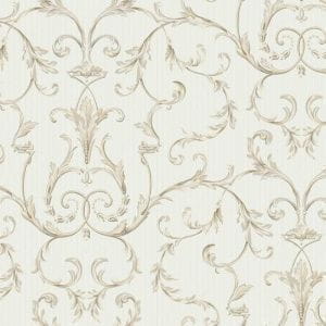 бумажные обои бежевые в комнату York с вензелями Luminous Lavender ED3236 На фото бумажные обои бежевые в комнату York с вензелями Luminous Lavender ED3236