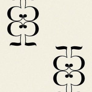 элитные флизелиновые полностью обои белые в гостиную с орнаментом Tres Tintas Bodoni VH5-C1 На фото элитные флизелиновые полностью обои белые в гостиную с орнаментом Tres Tintas Bodoni VH5-C1