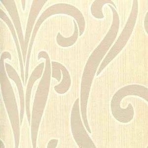 американские бумажные обои бежевые Art & Design с орнаментом Serene 62-65852 На фото американские бумажные обои бежевые Art & Design с орнаментом Serene 62-65852