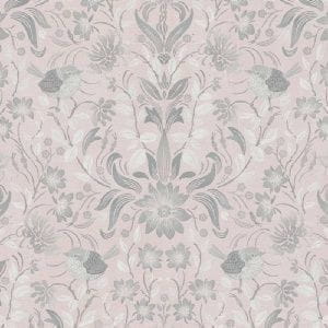 немецкие дорогие виниловые обои розовые в гостиную с цветами  AS-Creation Maison Charme 39075-2 На фото немецкие дорогие виниловые обои розовые в гостиную с цветами  AS-Creation Maison Charme 39075-2