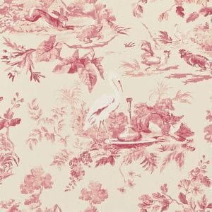 обои красные в комнату Sanderson Caverley DCAVAE101 На фото обои красные в комнату Sanderson Caverley DCAVAE101