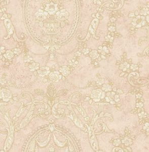 американские премиум бумажные обои розовые KT-Exclusive с орнаментом Vintage Home MV80601 На фото американские премиум бумажные обои розовые KT-Exclusive с орнаментом Vintage Home MV80601