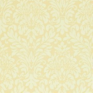 бумажные обои желтые Sanderson с дамаском Classic Collection DCLALE104 На фото бумажные обои желтые Sanderson с дамаском Classic Collection DCLALE104