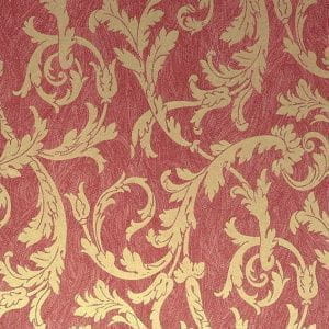 премиум обои красные Coordonne с вензелями Quod 226C-05 На фото премиум обои красные Coordonne с вензелями Quod 226C-05