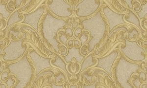дорогие флизелиновые обои капучино Bristar с дамаском Castello 866105 На фото дорогие флизелиновые обои капучино Bristar с дамаском Castello 866105