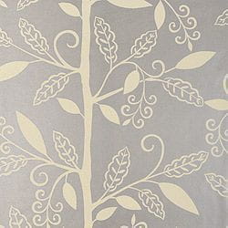 элитные обои капучино Thibaut с цветами  Filigree 839-T-2039 На фото элитные обои капучино Thibaut с цветами  Filigree 839-T-2039